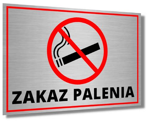 Tabliczka Zakaz Palenia Aluminiowa Uv Nie Pali Tablica Informacyjna