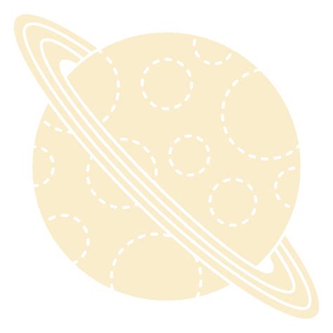 Diseño Png Y Svg De El Planeta Saturno Con Un Círculo A Su Alrededor Para Camisetas