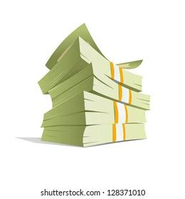 Money Stack Vector Illustration Isolated Stock Vector (Royalty Free ...