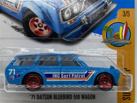 未使用ホットウィール Hot Wheels NISSAN DATSUN BLUEBIRD WAGON 日産 ニッサン ダットサン ブルーバード サーフィン の落札情報詳細