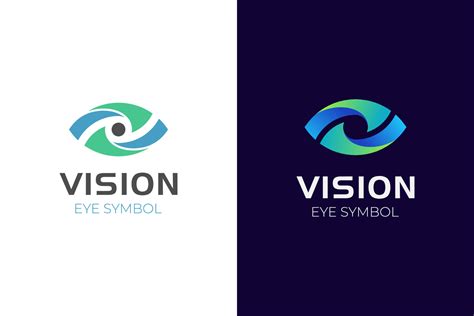 Modern Eye Vision Logo Design Icon Symbol For Optical Eye Care Logo