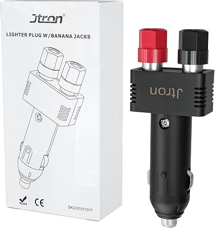 Amazon Jtron Dc V A Male Cigarette Lighter Plug With Power