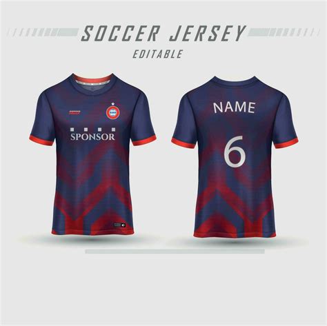 Football Jersey Design Template Corporate Design Soccer Club Uniform