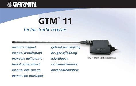 Notice GARMIN GTM 11 - gps Trouver une solution à un problème GARMIN ...
