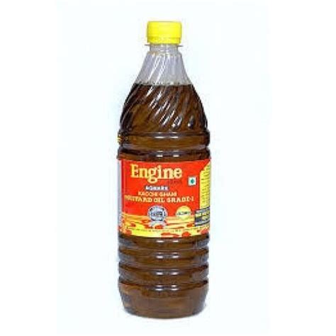 Yellow Good Quality Engine Brand Agmark Natural Kachi Ghani Mustard Oil