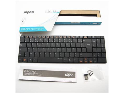 Rapoo E9070 Black RF Wireless Keyboard - Newegg.com