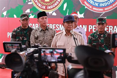 Menhan Prabowo Resmikan Lima Titik Sumber Air Di Kuningan