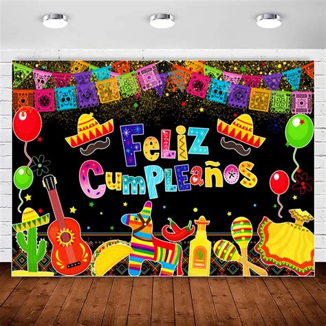 Amazon Mocsicka Mexican Fiesta Backdrop Mexican Cinco De Mayo