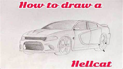 How To Draw A Hellcat Youtube