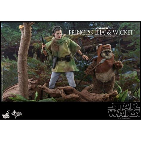 ฟกเกอร Hot Toys Princess Leia and Wicket Star Wars EP Return of the Jedi Scale Figure