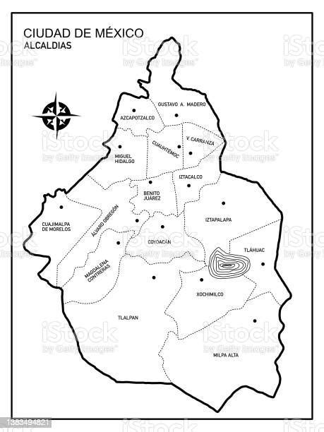 Mapa De Alcaldias De La Cdmx Para Imprimir En Pdf 2021 Images