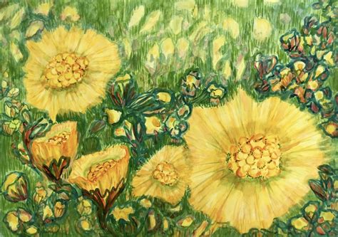 "Big Coltsfoot," Watercolor - Blue Hill Public Library