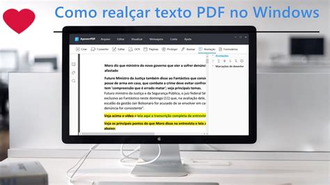 Como Realçar Texto no PDF Marcar Texto PDF ApowerPDF Editor de PDF