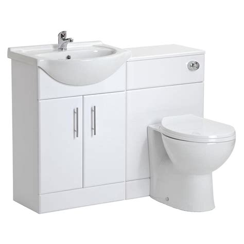 Buy Veebath Linx White Bathroom Furniture Combination Set With Vanity