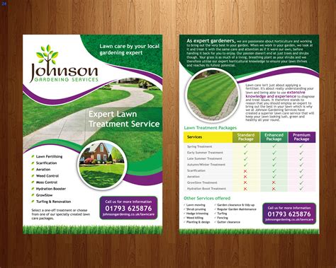 Bold Modern Home And Garden Flyer Design For Johnson Gardening