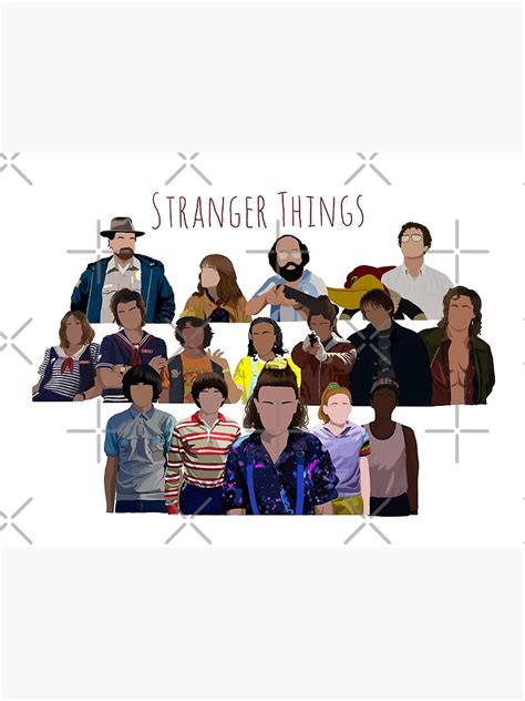 Lámina artística Impresión de personaje de Stranger Things de hey i