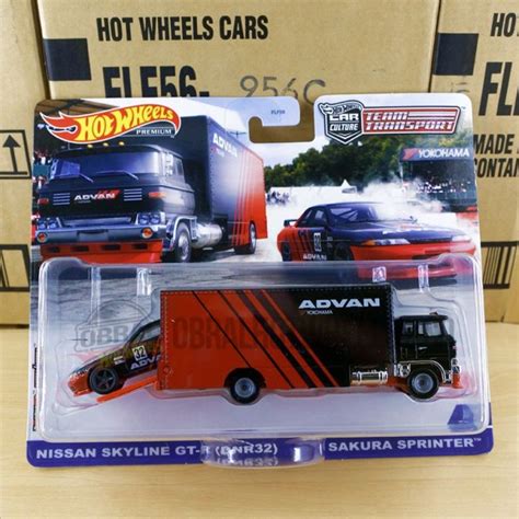 Hot Wheels Team Transport 2021 HK Nissan Skyline GTR R32 Sakura Advan Lazada PH
