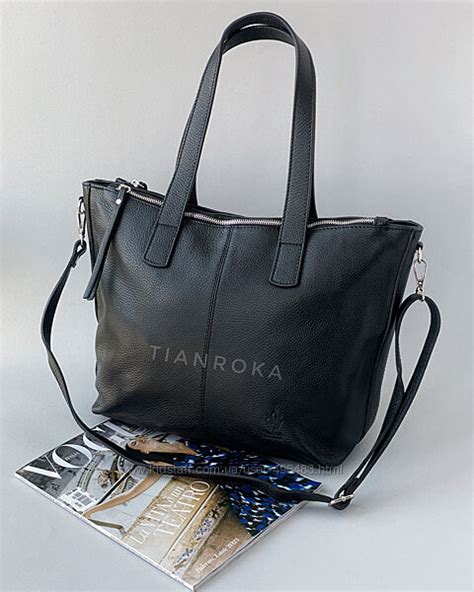 Велика шкіряна сумка шопер під ноутбук і документи. Vera Pelle Італія ...