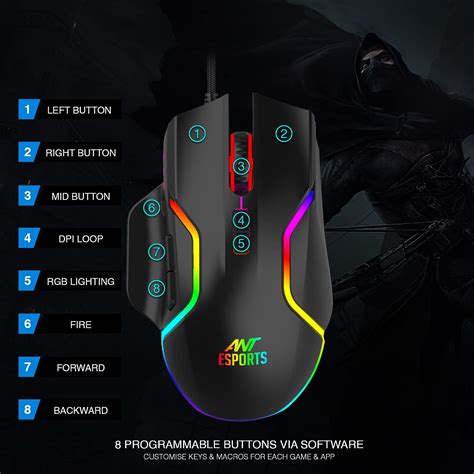 Ant Esports Gm320 Rgb Optical Gaming Mouse Ant E Sports