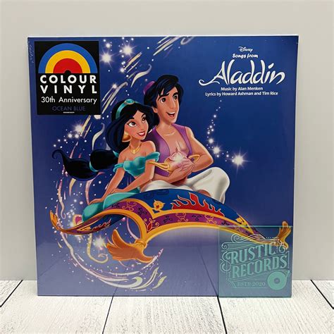 Disneys Aladdin Soundtrack 30th Anniversary Ocean Blue Vinyl N