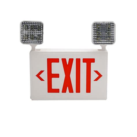 China Hardwired LED Combo Exit Sign Emergency Light Battery Backup ...