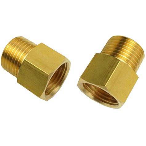 Buy Hongbow Bspt To Npt Adapter Brass Pipe Fitting Adapter 12 Bspt Male X 12 Npt Female