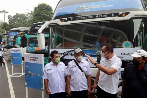 Pertamina Berangkatkan 1 600 Pemudik Dalam Mudik Gratis BUMN