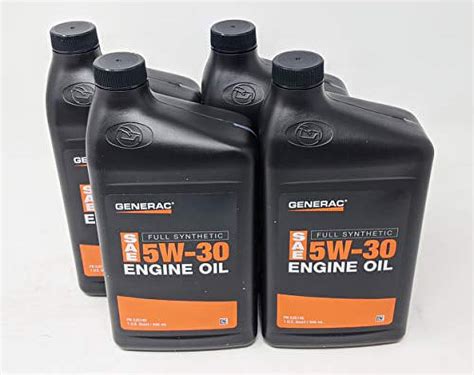 Generac Full Synthetic Oem Motor Oil 5w 30 Sn 4 Quarts Part 0j5140