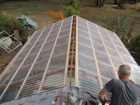 triangle: greenhouse (roof panels---south side, gable panels, and ridge cap)