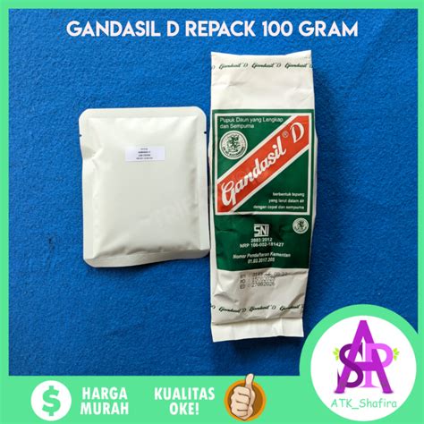 Jual Trifarm Pupuk Daun Gandasil D Kemasan Repack Gram Nutrisi