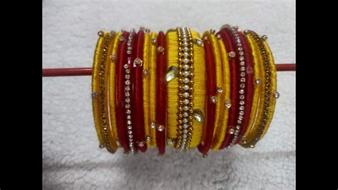 Latest Silk Thread Bangles Designs Handmade Bangles Diy Youtube