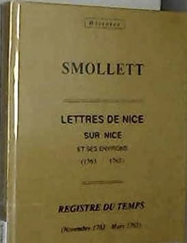 Smollett Lettres De Nice Sur Nice Et Ses Environs