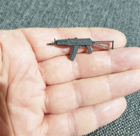 Imprimible En 3D Fusil De Asalto Kalashnikov De Plegado Corto AKS 74U