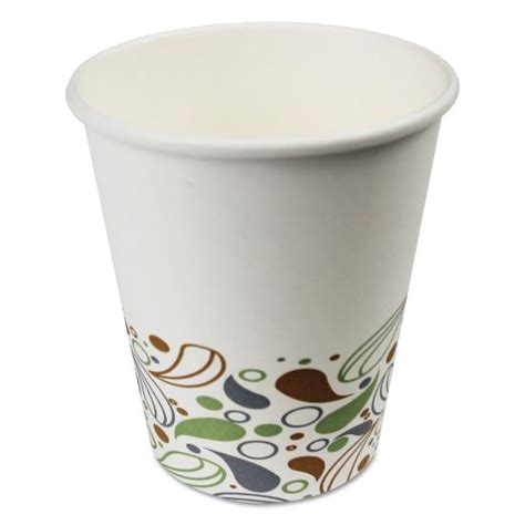 Supermart Boardwalk Deerfield Printed Paper Hot Cups 8 Oz White 1000 Carton