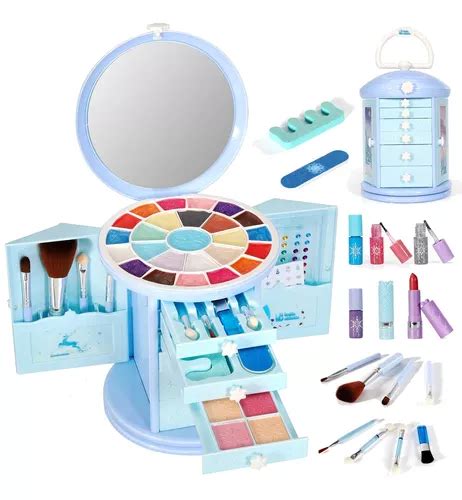 Kit De Maquillaje Infantil Lavable Piezas Estuche Girator Cuotas