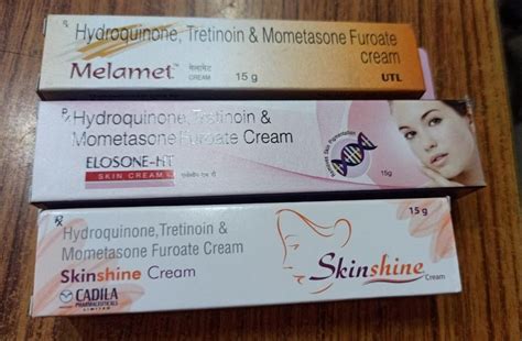 Hydroquinone Tretinoin Mometasone Melamet Skin Cream UTL Packing