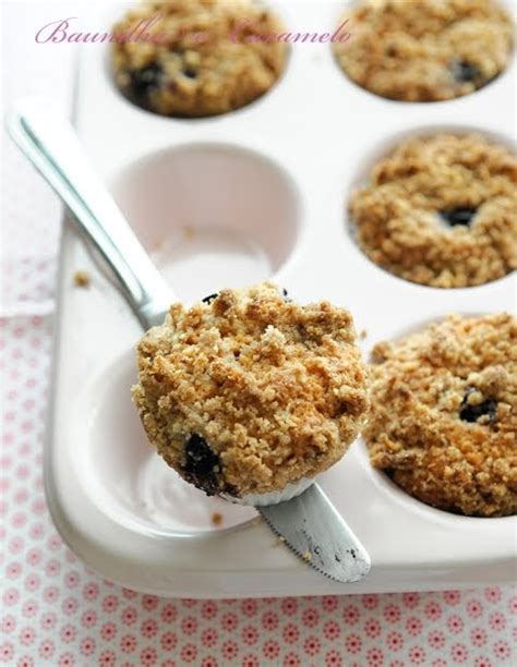 Baunilha E Caramelo Muffins De Mirtilos