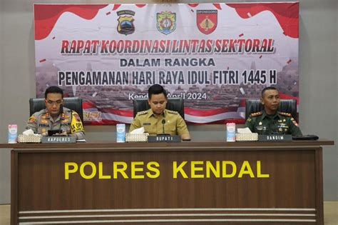 Polres Kendal Bersama Pemkab Kendal Gelar Rapat Lintas Sektoral