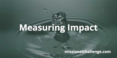 Measuring Impact Missional Challenge