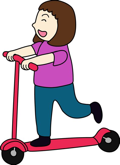 Kick scooter clipart - Clipground