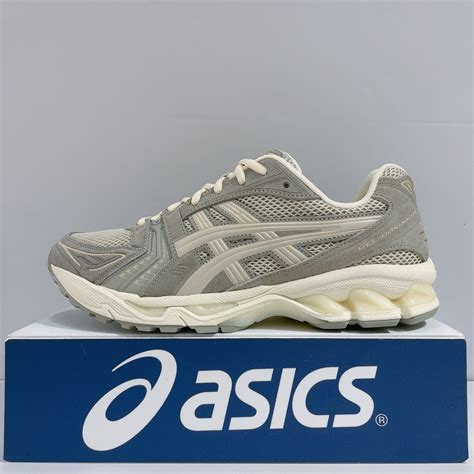 Asics Gel Kayano 14 男女款 奶茶灰 復古 緩震 運動 慢跑鞋 1201a161 028 蝦皮購物