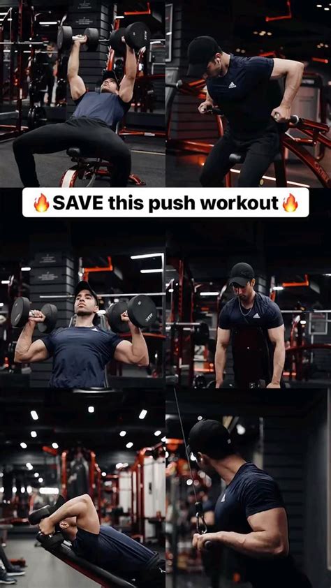 Pin By Rawan On Fitness Training In Push Workout Chest Workout