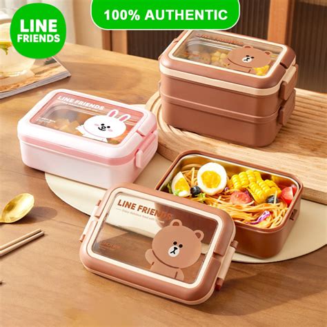 Authentic Line Friends Lunch Box Eco Friendly Portable