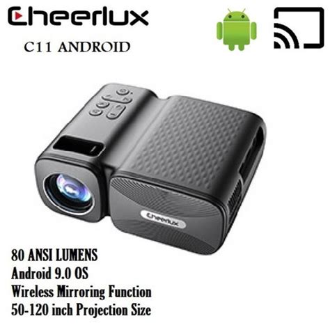 Jual Mini Proyektor Cheerlux C11 Android Wifi 2000 Lumens Suport 1080P