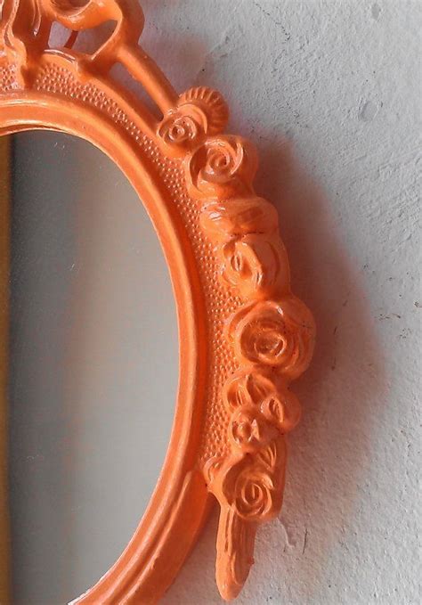 Small Wall Mirror Or Frame In Vintage Upcycled Oval Frame Etsy