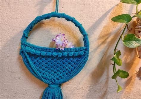 Inch Blue Macrame Wall Hanging For Decoration At Rs Piece In