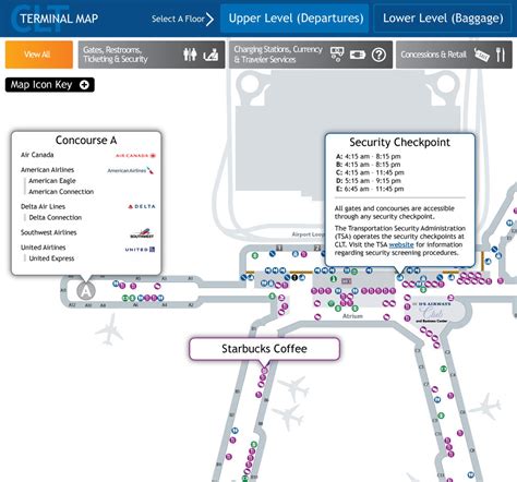 CLT Terminal Map :: Behance