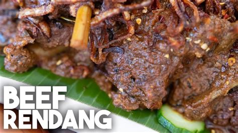 Beef Rendang Slow Cooked Beef Recipe Kravings Youtube