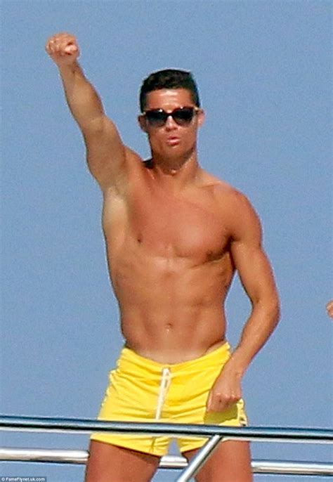 Cristiano Ronaldo Posing Shirtless And Sexy Naked Male Celebrities