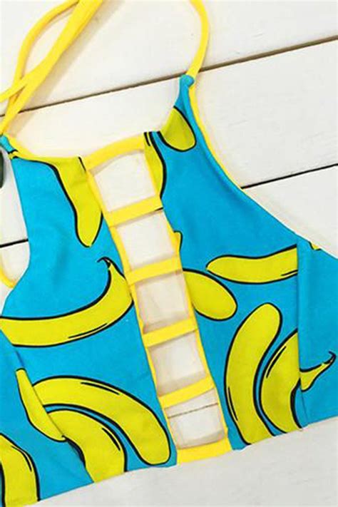 To Be Adored Funny Banana Bikini Set